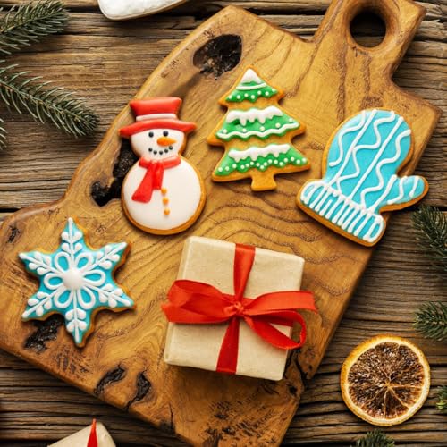 9-Piece Christmas Cookie Cutter Set Stainless Steel Holiday Baking Shapes
