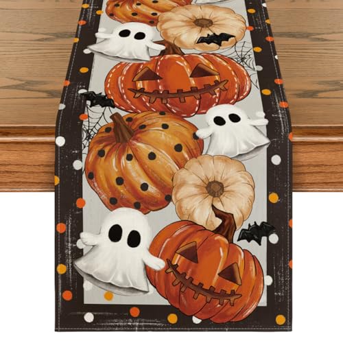 Artoid Mode 210 GSM Table Runner 13 x 90 Inch - Black/Beige, Polyester