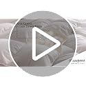 All Season King Size Goose Feather & Down Fiber Comforter - White