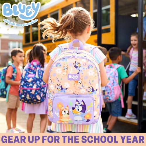 Get Trend Bluey & Paw Patrol Girls Backpack, 18 Inch Squishmallows Collection, Multi Bluey