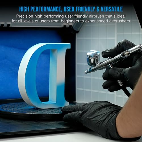 Master Airbrush G233 Performance Pro Airbrush Kit Without Hose - 3 Nozzle Sets
