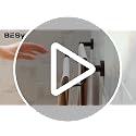 BESy Double Towel Bar Wall Mount Brushed Nickel Bathroom Towel Rack