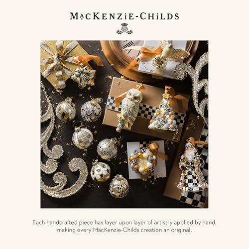 MACKENZIE-CHILDS Glass Ball Ornament Set, Golden Hour