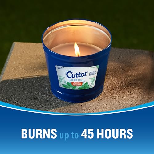 Blue Bucket Outdoor Citronella Candle 17 Oz Mosquito Repellent Pack of 6