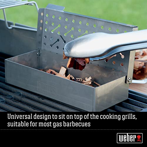 9.8 Inch Stainless Steel Universal Smoker Box for Grills – Weber Compatible