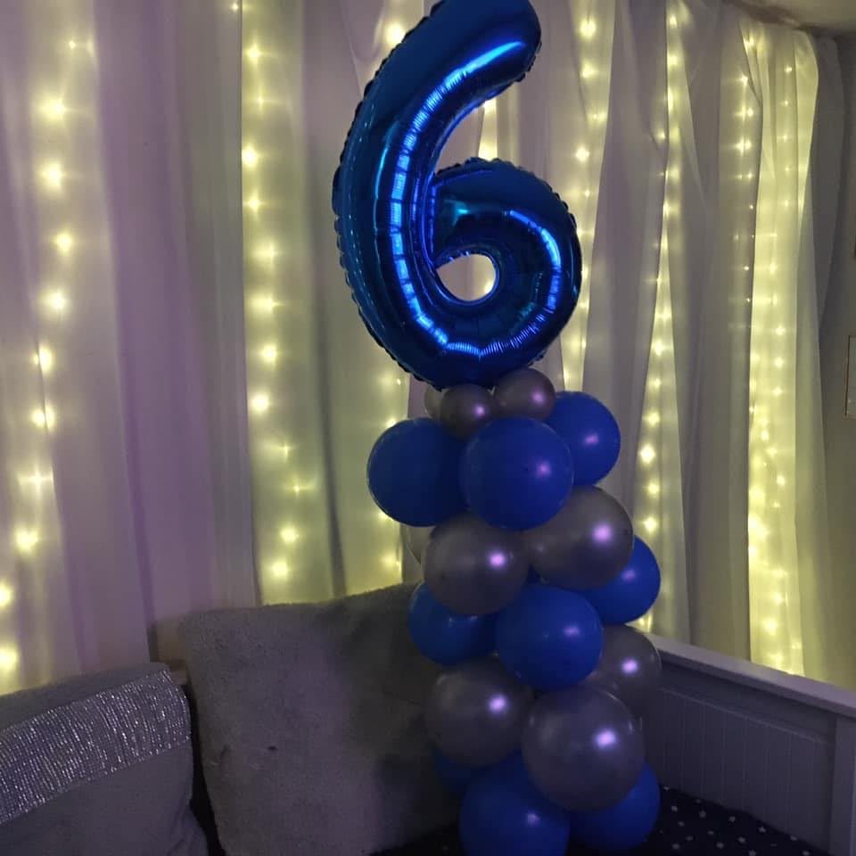 Number 7 Balloon - Night Blue 40 Inch Birthday Decoration for Girls & Women’s Parties