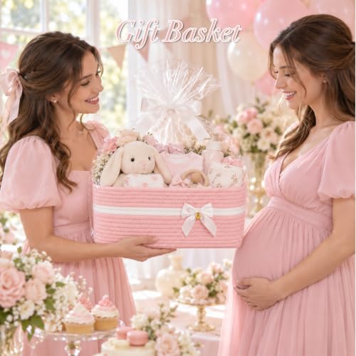 OIASKET Large Gift Basket Empty for Valentine's Day, Christmas, 19L,