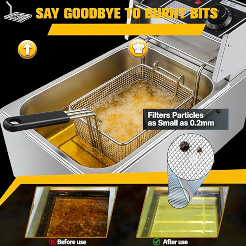 AF45 13.75" x Universal Commercial Deep Fryer Filter, 304 Stainless