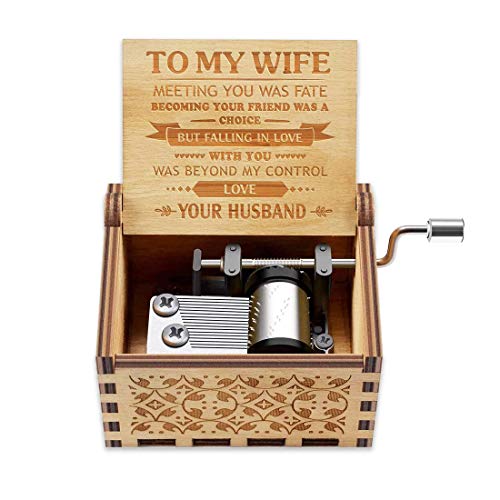 To My Wife Romantic Wooden Music Box Gift - You Are My Sunshine from Husband Muzero