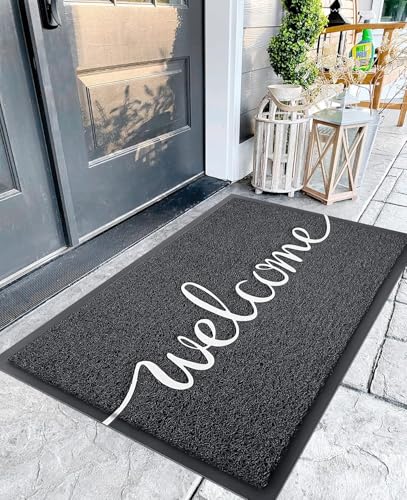 EARTHALL 4' x 2'8" Welcome Mat - Funny Outdoor/Indoor Front Door Rug