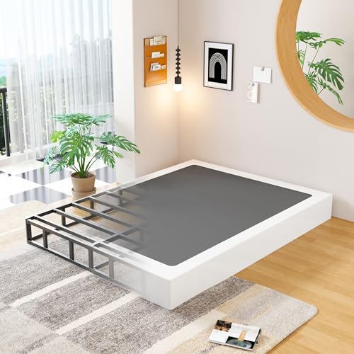 Queen Box Spring 9 Inch Heavy Duty Bed Base with Fabric Cover - EMODA