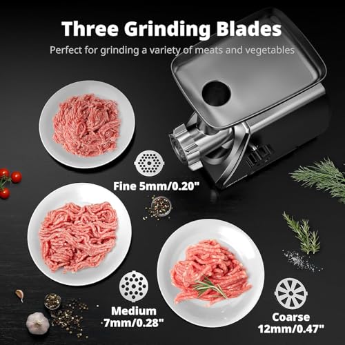 Electric Meat Grinder & Sausage Maker - Medium - Heavy Duty Stainless Steel