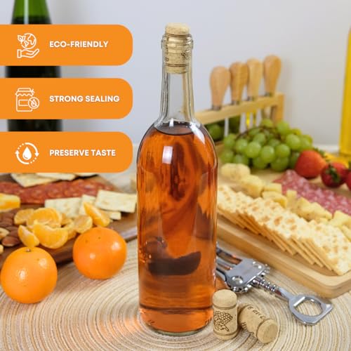 FastRack Bag of 30, #8 Straight Wine Corks for Wine Bottles | 7/8" x 1-3/4" Beige | Bottle Stoppers | Replacement Corks for Bottles – Reliable Fit and Consistent Seal