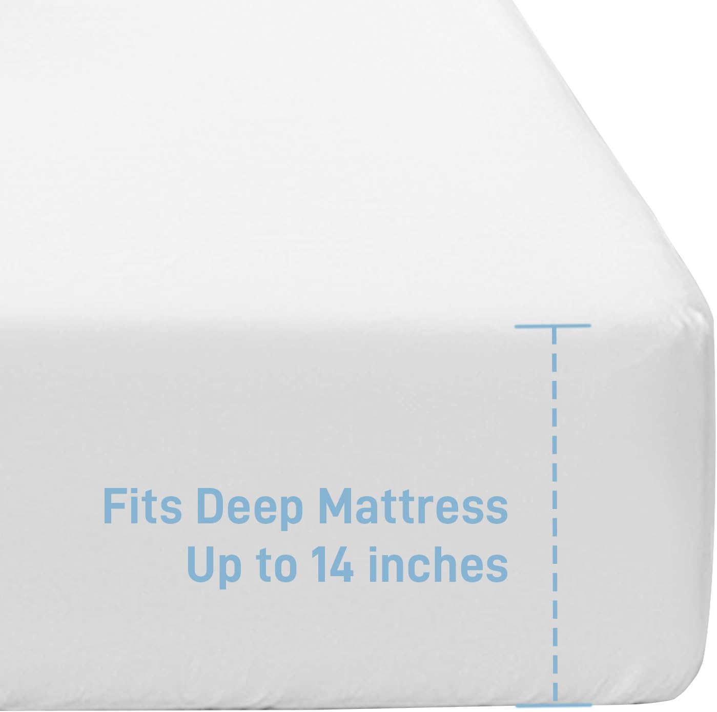 Regine Switzerland Hospital Bed Sheets Set - 3-Piece White Bedding with Fitted Sheet 36"x84"x14"