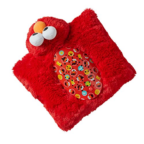 Elmo Pillow Pet with Night Light - 11-Inch Plush Toy & Starry Ceiling Projector