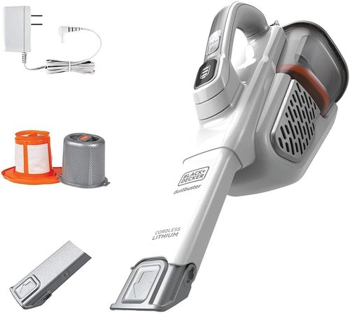 BLACK+DECKER Handheld Vacuum - Cordless, Portable Design with Powerful Suction & Extended Runtime | AdvancedClean+ (HHVK320J10)