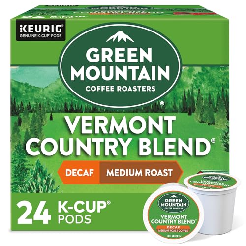 Vermont Country Blend Decaf Coffee Pods - Medium Roast, 24 Count (Pack of 4)