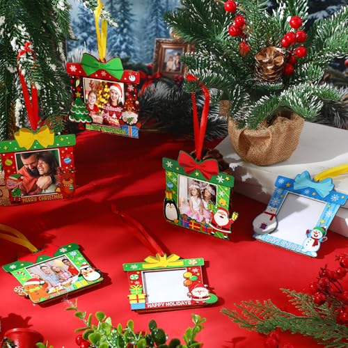 Thyle 6 Pcs Christmas Picture Ornaments Gift Box – 2025 Frame Set