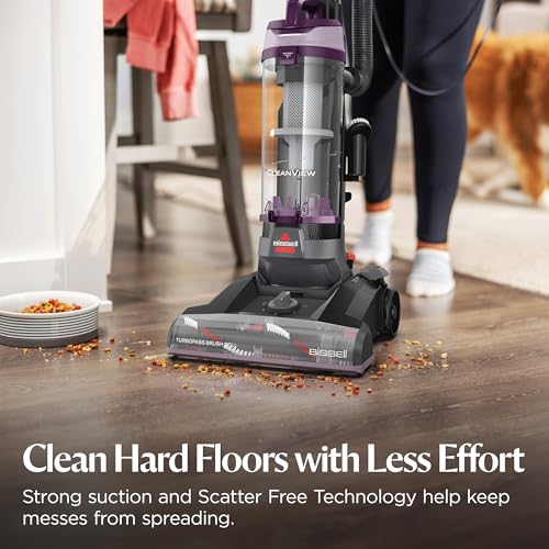 Bissell CleanView Full Size Upright Vacuum - Powerful Carpet & Floor Cleaner with TurboBrush & Scatter Free Technology - Variation: CleanView