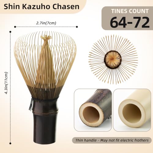 Black Handcrafted Matcha Whisk - Ceremonial Grade Shin Chasen by ECOLEMON