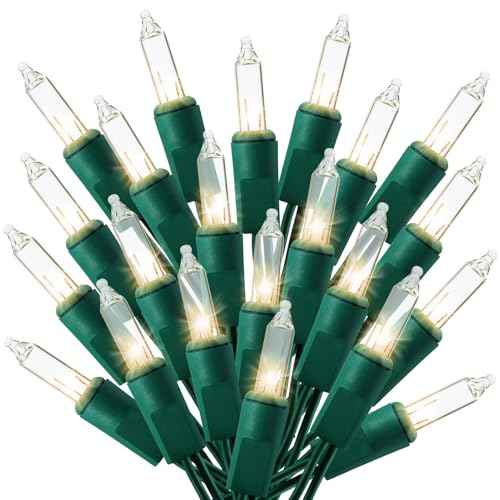 21ft White Christmas String Lights Indoor£¬Warm White 100 Count String Lights Plug in, Mini Xmas Lights Outdoor Clear White Christmas Tree Lights- String White Lights for Bedroom