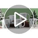 Didaey Christmas Tree Mug Set with Pine Tree Design, 6 Pack, 12oz Ceramic Holiday Coffee Cups
