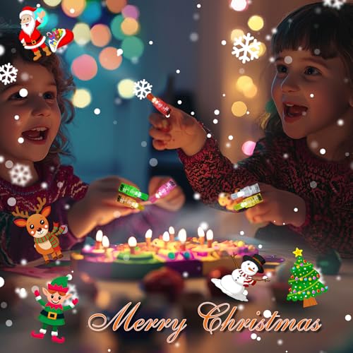 36Pcs Christmas Finger Lights Toys,Christmas Party Favors for Kids Girls Boys Sock Filler Classroom Rewards Gifts