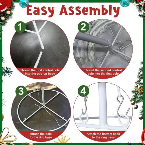 60-Inch Outdoor LED Snowman Decoration with 150 Lights, Collapsible Winter Holiday Decor