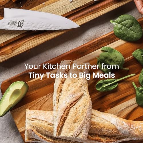 Teakhaus Essential Trio Teak Cutting Board Set - Small, Medium & Large