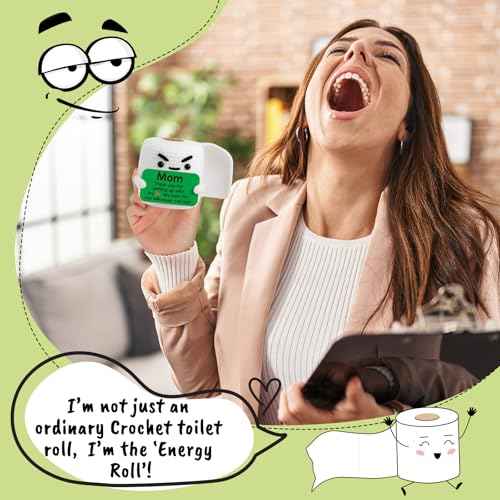 Gifts for Mom Birthday Christmas Funny Gift from Daughter Son, Small Gag Handmade Crochet Animals for New Mom Single Moms Christmas 2025 Cute Stuff Home Decor Thank You Moms Mothers Day Gag Gift