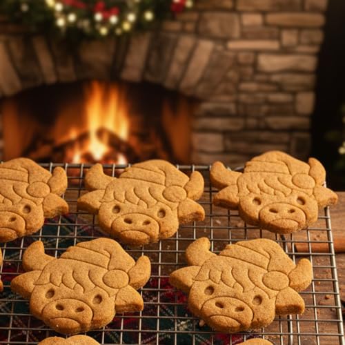 Bakerlogy Highland Cow Cookie Cutter for Baking and Crafts - 10cm