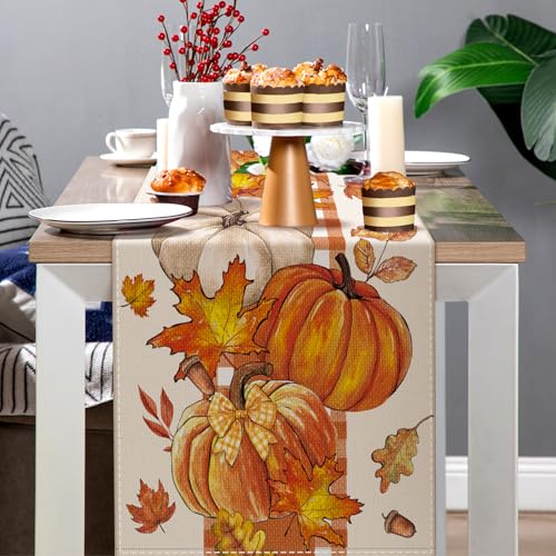 LemonRoad 8 Pcs Holiday Table Runners Set – 13x72in Farmhouse Fall/Christmas Decor (Variant: 8 pcs)