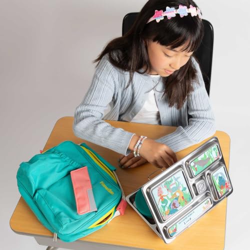 Kids Mermaid Bento Lunch Box Set with Insulated Bag & Food Containers - PlanetBox Rover, Mermaid Variation