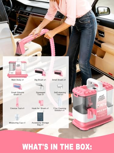 Portable Carpet & Upholstery Cleaner Machine for Pets, Powerful