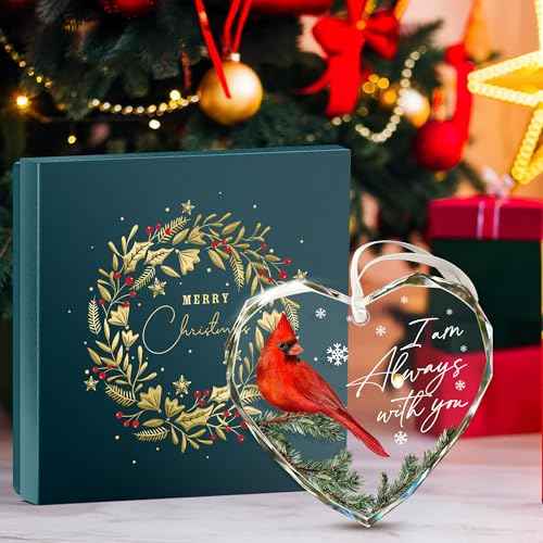 Cardinal Christmas Ornaments - Memorial Christmas Ornament for The Tree, Remembrance Gift, Sympathy Gift, Remembrance Gifts for Loss, Sympathy Gifts for Loss of Loved One, Unique Ornament Presents