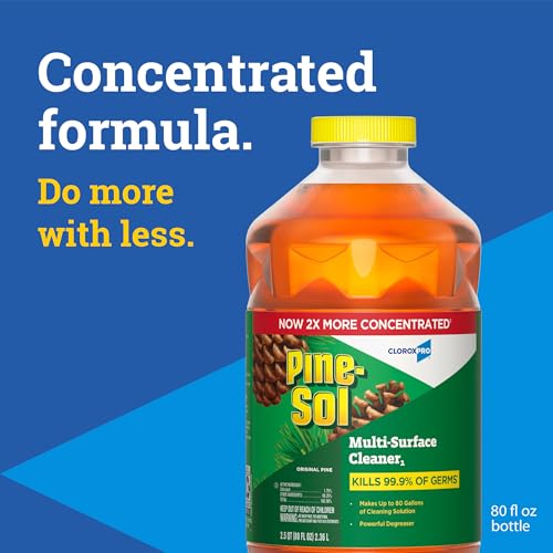 Pine-Sol CloroxPro Multi-Surface Cleaner - Original Pine - 80 Fl Oz Pack of 3