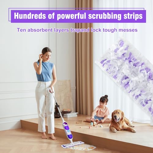60 Pack Disposable Power Mop Refill Pads for Swiffer PowerMop