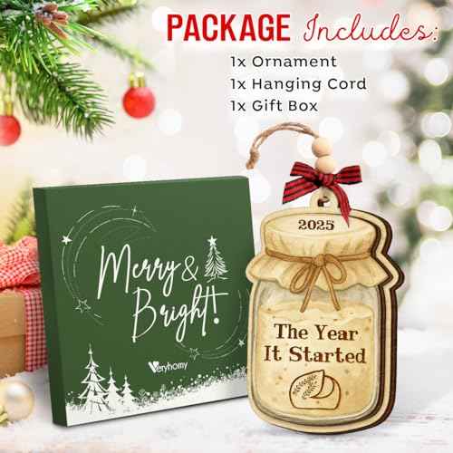 Sourdough Christmas Ornament 2025 - Sourdough Gifts for Women, Men, Baking Gifts for Bread Bakers Mom, Grandma, Aunt, Sister, Baker - 2 Layered Baking Ornaments for Tree Decorations