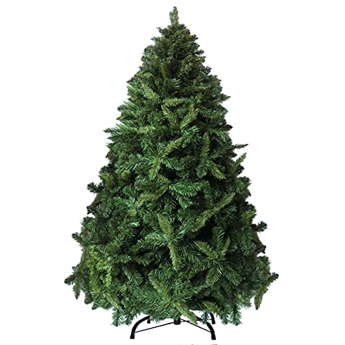 El Santa 4.92 ft Artificial Christmas Tree - Green with 12in Variation, Easy Setup