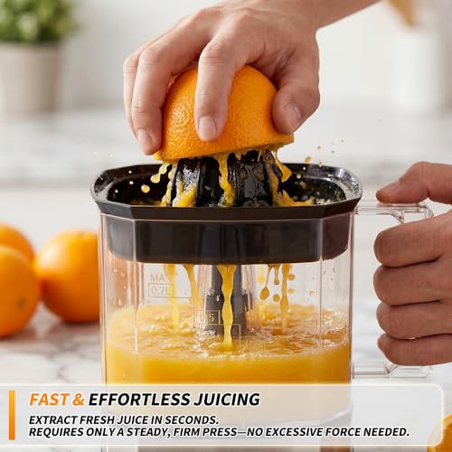 Astralship Stainless Steel Electric Citrus Juicer Machine with 24oz Pitcher & Dual Cones - Silver