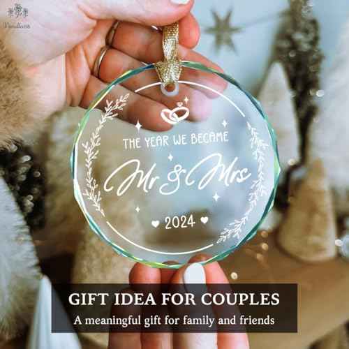 Wedding Gifts for Couple, Mr and Mrs Ornament 2024, Our First Christmas Married Ornament 2024, First Christmas Married Ornaments, 1st Christmas As Mr and Mrs, Newlywed Gifts for Couples 2024