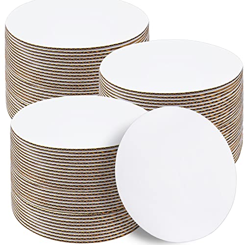 Sudaya 12 Inch Cake Boards 50 Pack - Disposable Round Cardboard Cake Bases