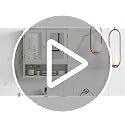 White Bathroom Wall Cabinet with 2 Doors & Adjustable Shelves - TaoHFE
