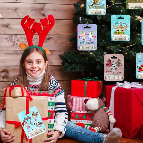Christmas Money Holder Cards Set of 8 - Durable Double-Sided Ornament Cash Gift Cards