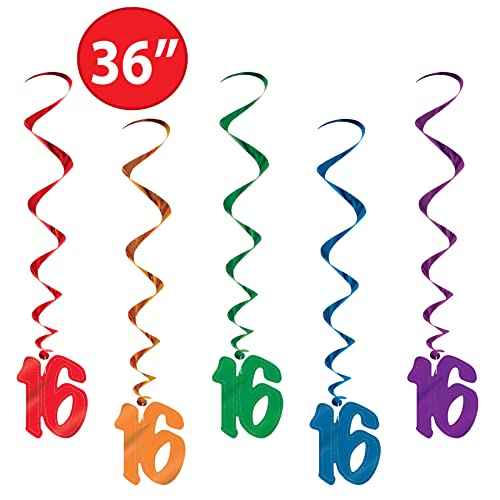 Beistle Number 16 Whirls Hanging Decorations