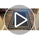 Scalloped 5x7 Rug for Living Room, Easy Jute Washable Outdoor Patio