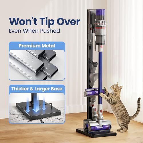 Pickpiff Vacuum Stand for Dyson V15 V12 V11 V10 V8 V7 G5 - Space Saving Storage Organizer