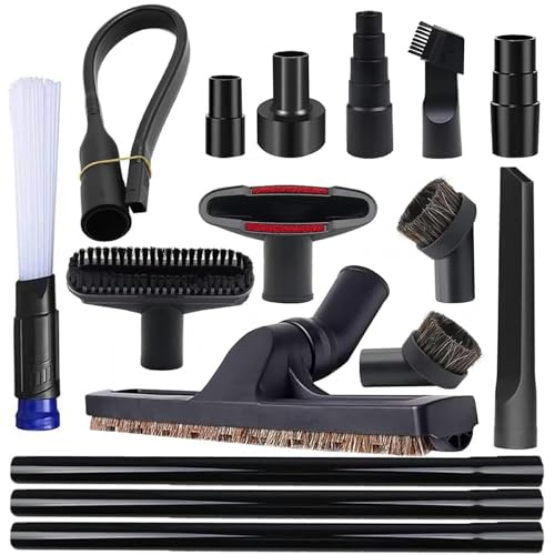 Universal Vacuum Attachment Kit with Hose Adapters & Extension Wand