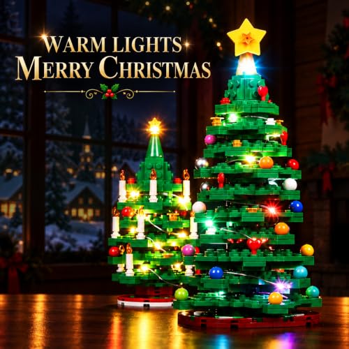 Nitemode LED Light Kit for Lego 40573 Christmas Tree White - Adjustable Brightness
