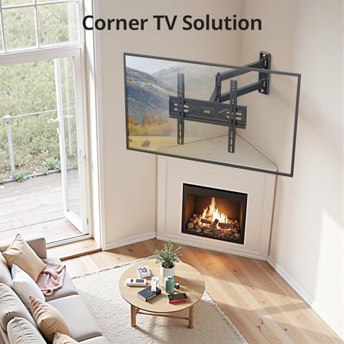 USX MOUNT Corner TV Wall Mount 26-65 Inch Full Motion with 31.22" Long Arm